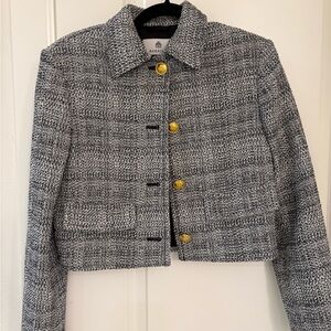 Babaton Black and White Tweed jacket xs